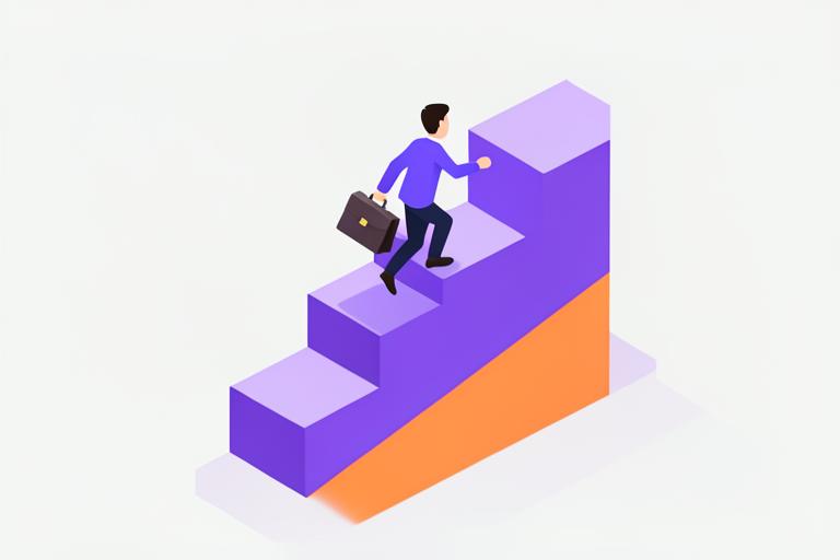 Person climbing steps towards a BIM career